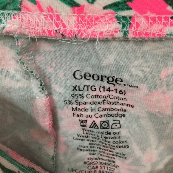 George Tropical Floral Women's Bike Shorts - Picture 3 of 3